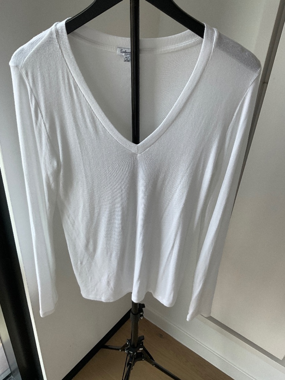 Splendid White Sleeve top Size Large